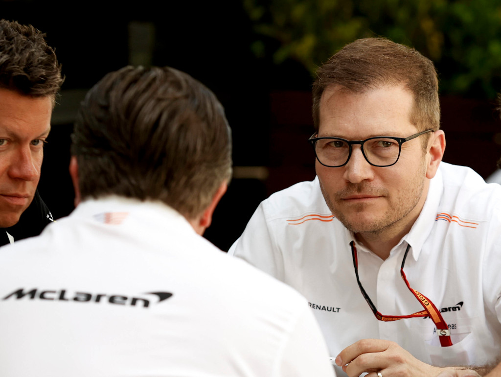 McLaren Andreas Seidl and Zak Brown