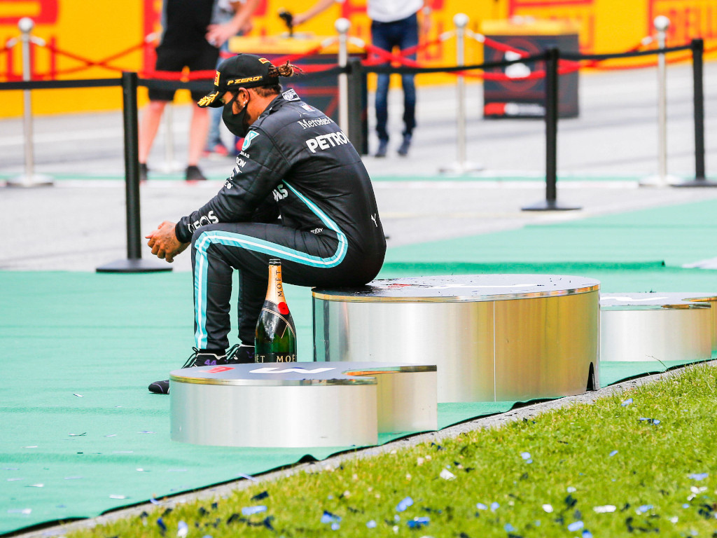 Lewis Hamilton podium