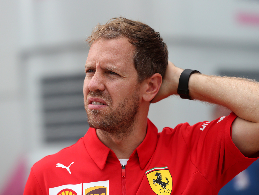 Sebastian Vettel perplexed look
