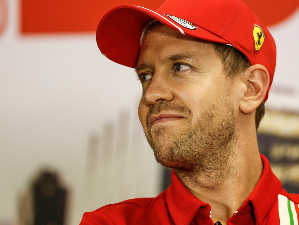 Sebastian Vettel smiling