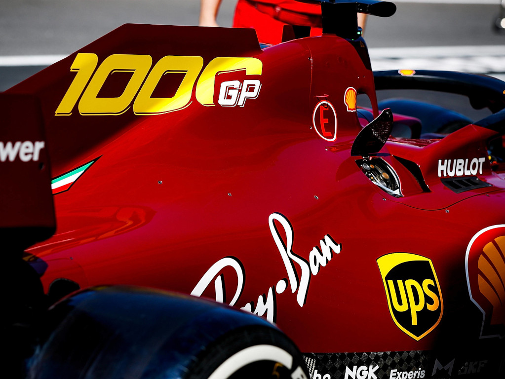 Sebastian Vettel Ferrari 1000 livery