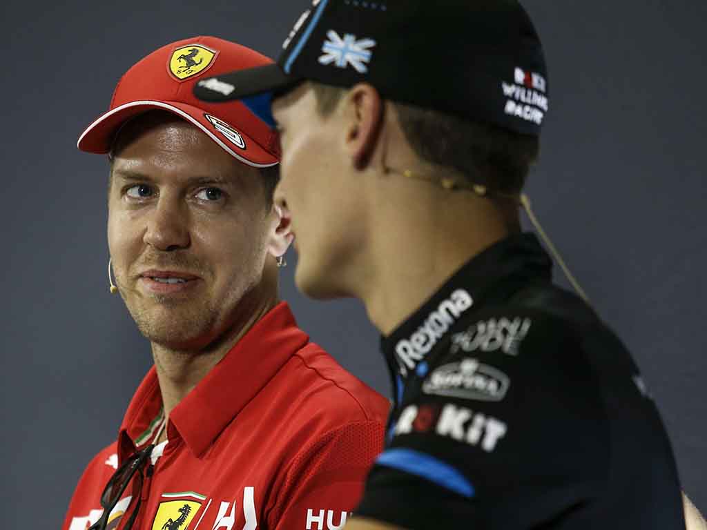 Sebastian Vettel George Russell