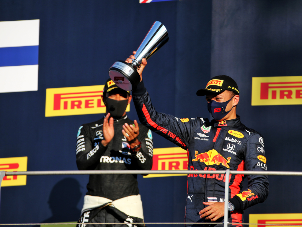 Alex Albon's Mugello podium celebrations were 'tragic'