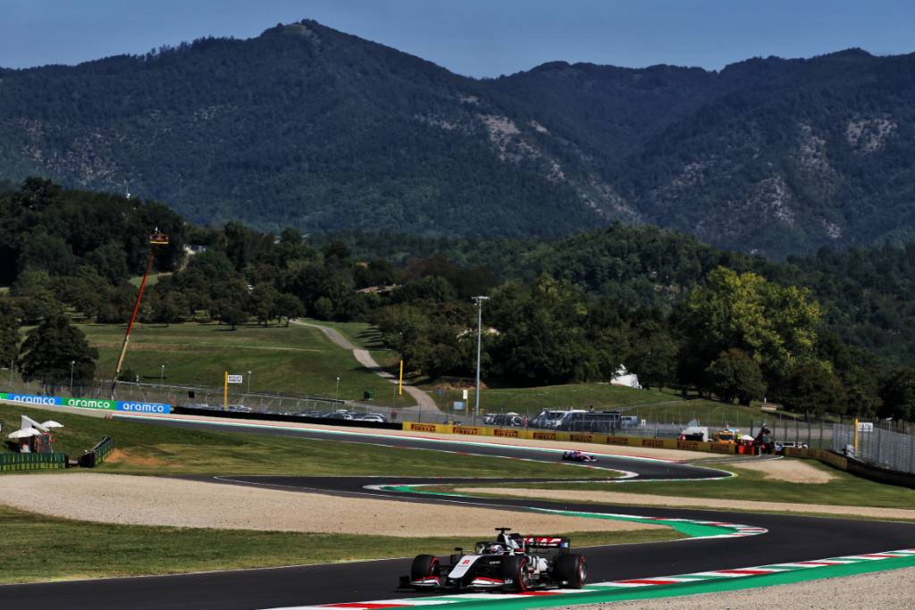 Romain Grosjean (Haas) in action at Mugello