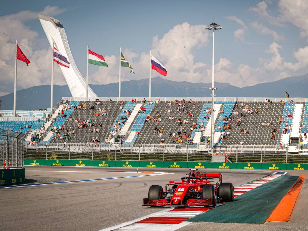 Charles Leclerc (Ferrari) at the Russian Grand Prix, Sochi