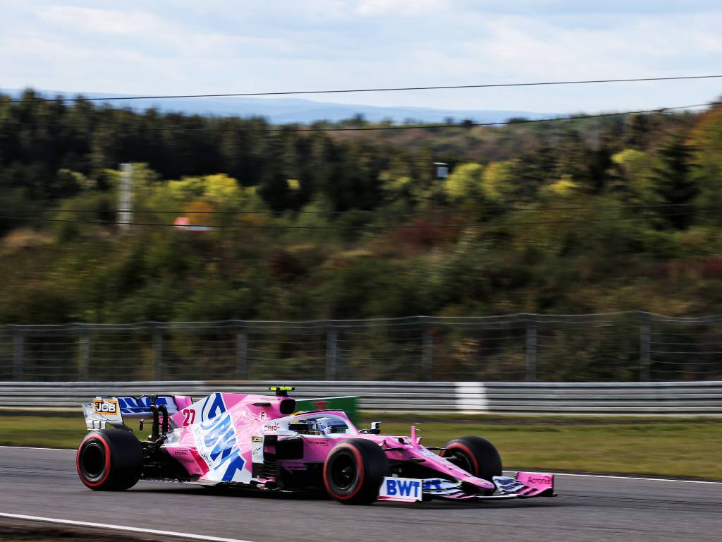 Nico Hulkenberg (Racing Point) in action during Eifel Grand Prix qualifying