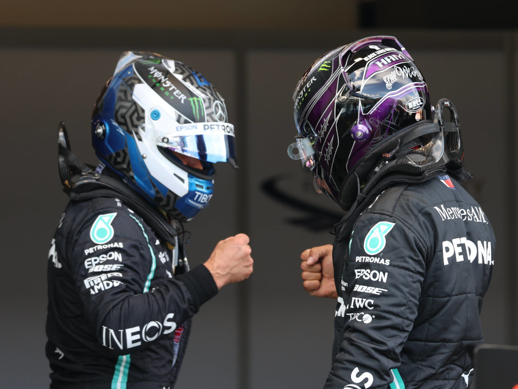 Valtteri Bottas and Lewis Hamilton