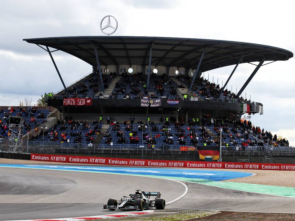 Lewis Hamilton during the Eifel Grand Prix at the Nurburgring