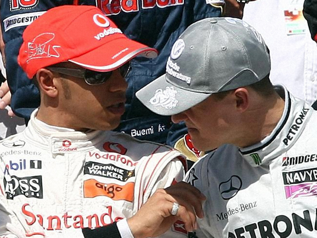 Lewis-Hamilton-Michael-Schumacher-PA
