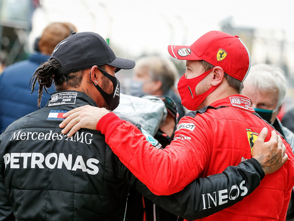 Lewis Hamilton and Sebastian Vettel