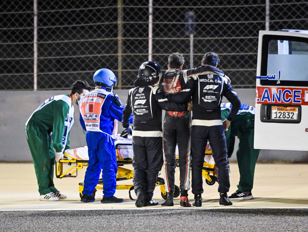 Romain Grosjean Bahrain crash