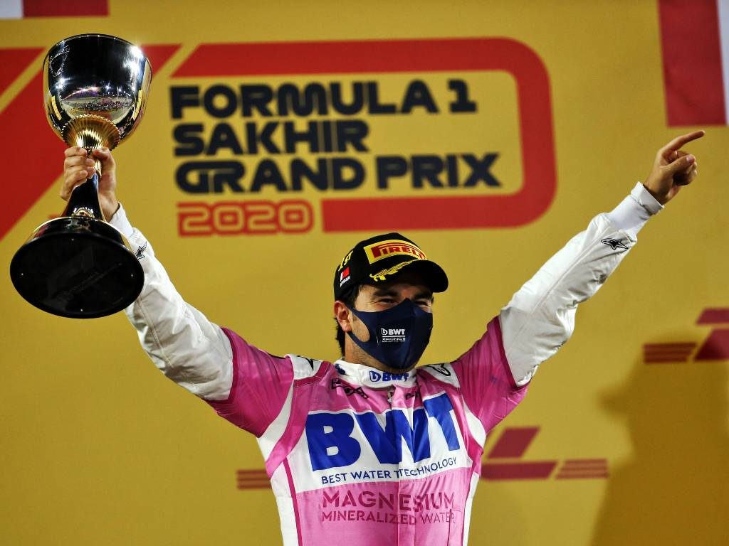 Sergio Perez, Sakhir Grand Prix podium