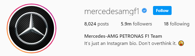 Mercedes Instagram