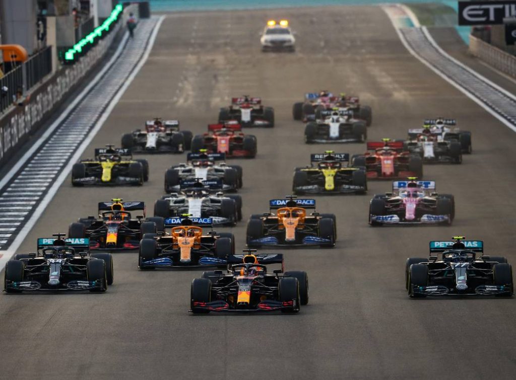 2020 Abu Dhabi Grand Prix start