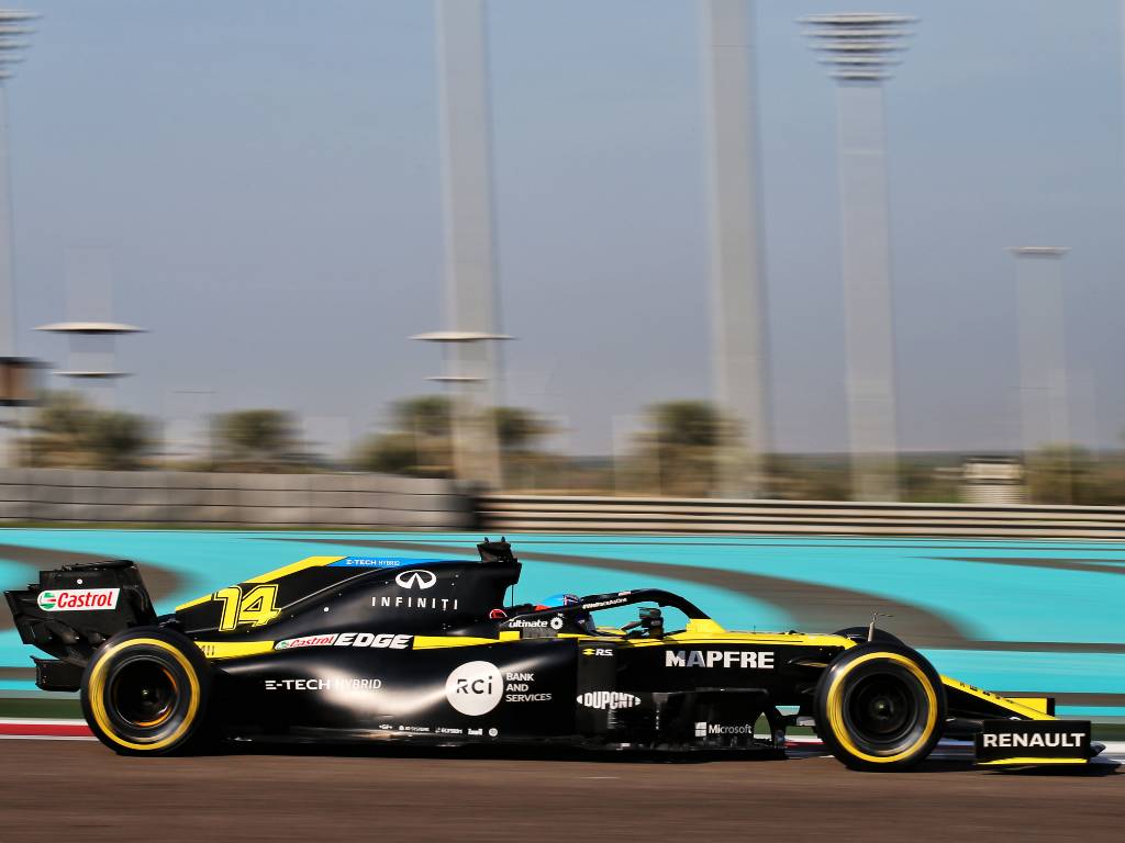 Fernando Alonso, Renault, Essai D'Après-Saison À Abu Dhabi