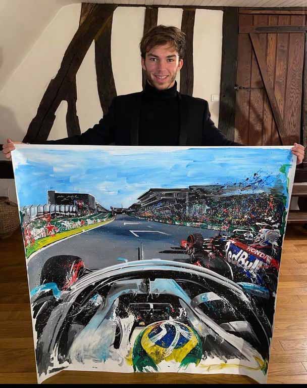 Pierre Gasly painting