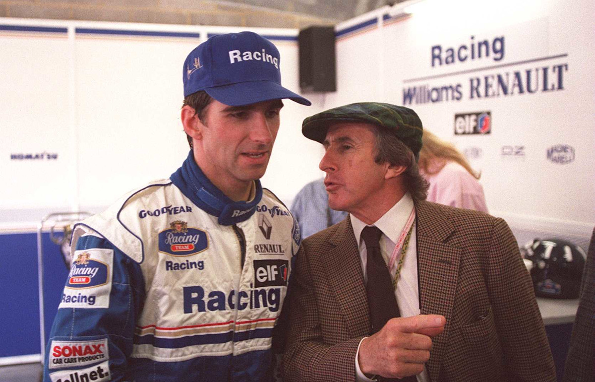 Damon Hill and Jackie Stewart