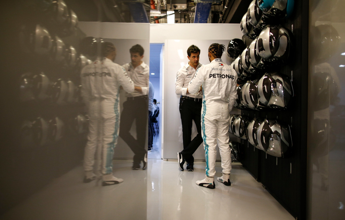 Lewis Hamilton和Toto Wolff PA