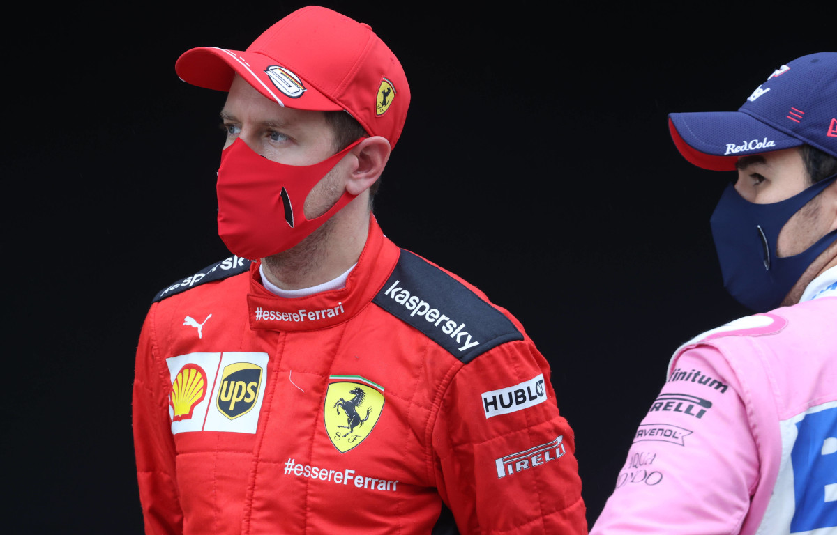 Sebastian Vettel and Sergio Perez