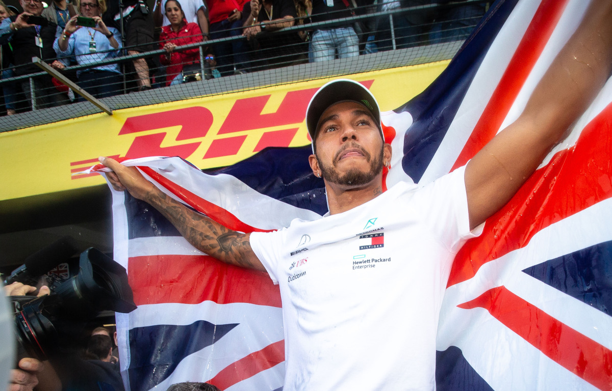 Lewis Hamilton British flag