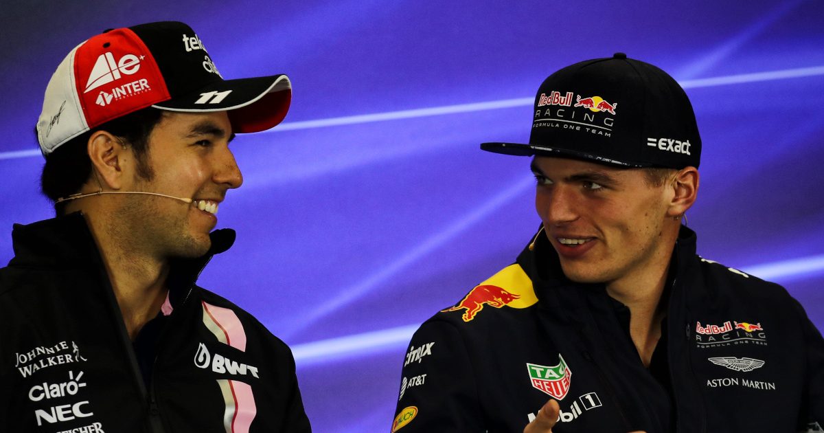 Sergio Perez and Max Verstappen