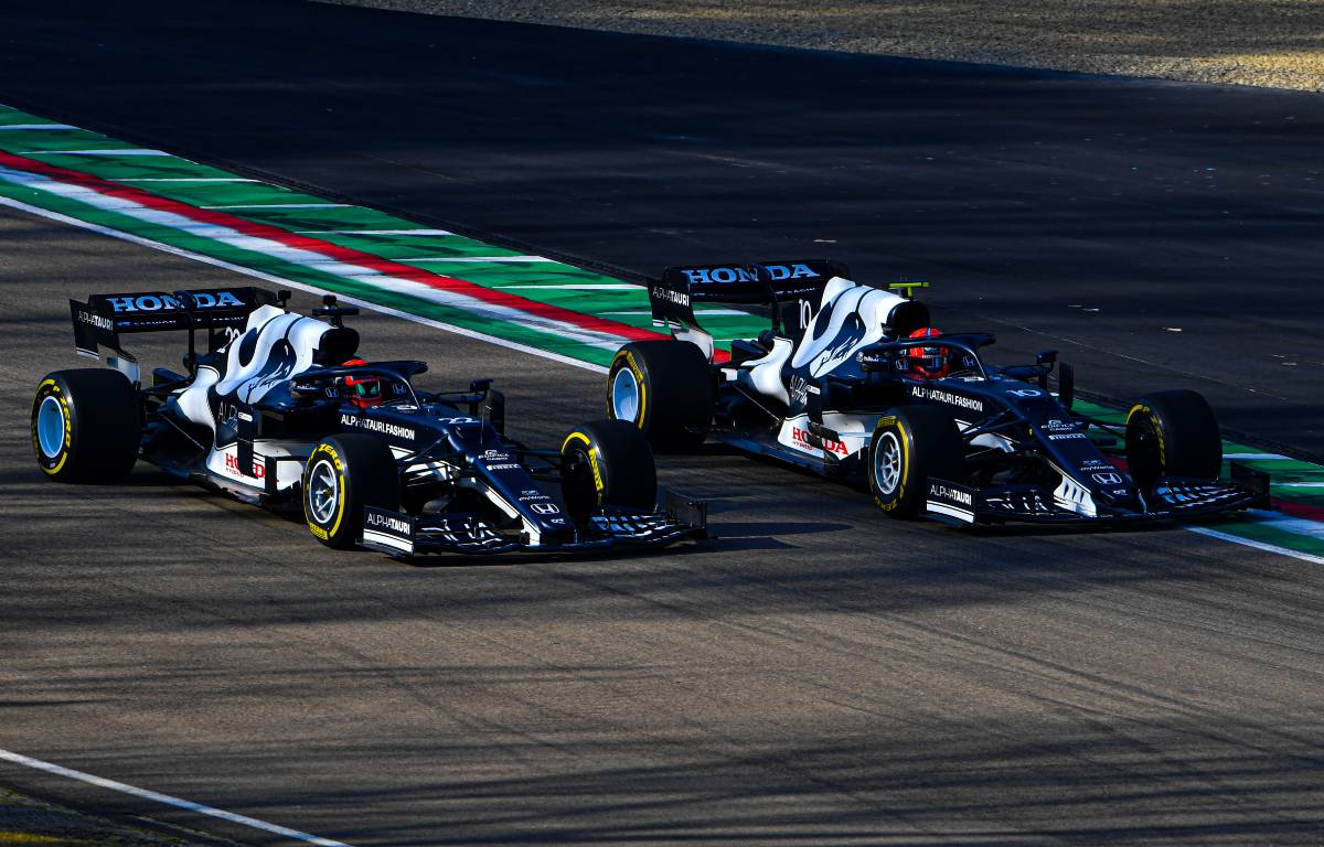 Pierre Gasly, Yuki Tsunoda AlphaTauri