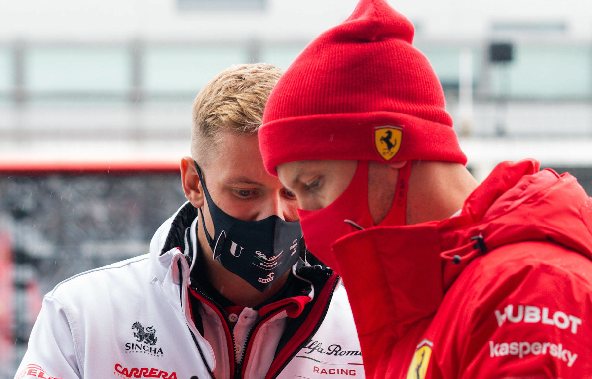 Mick Schumacher and Sebastian Vettel