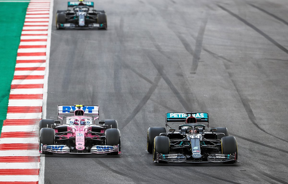 Lance Stroll and Lewis Hamilton side by side. Portugal October 2020