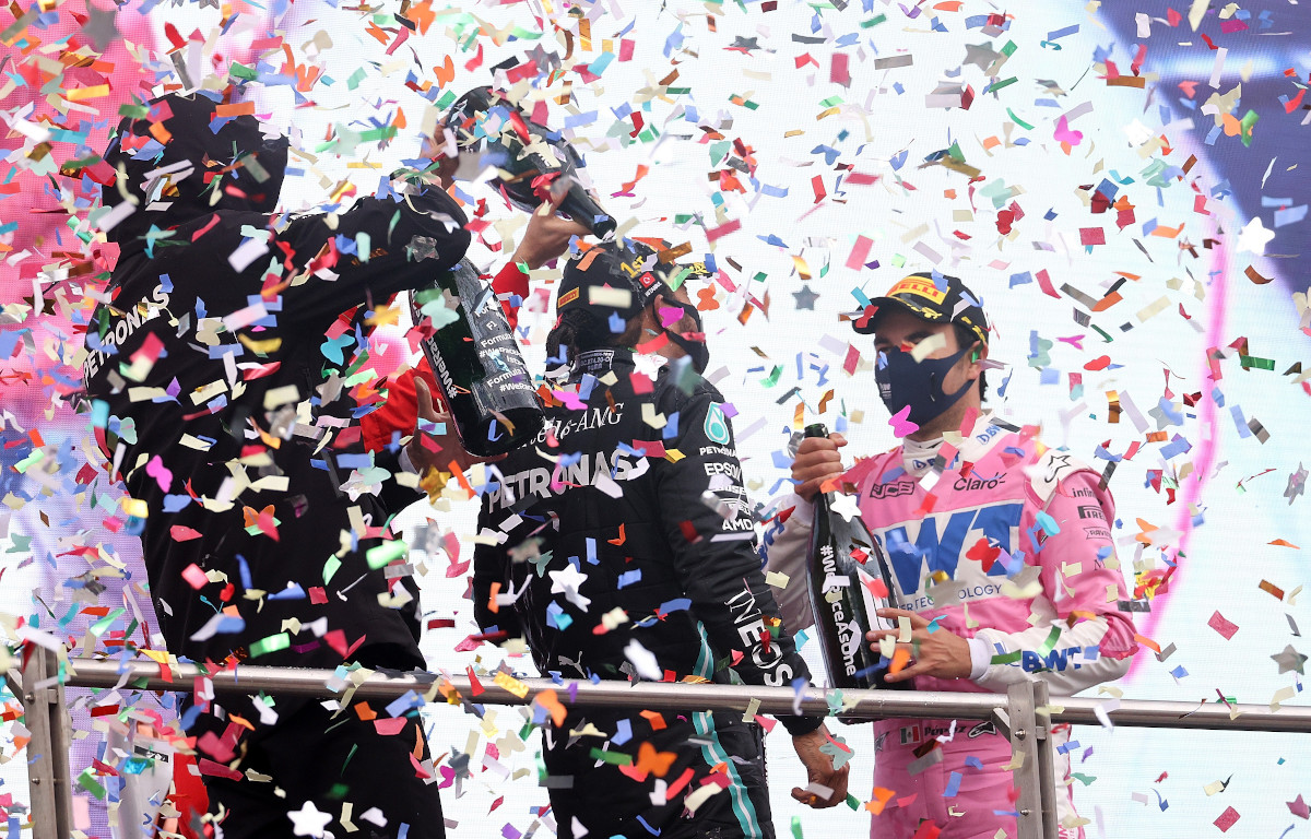 No hay celebraciones de podio en las carreras de velocidad de F1