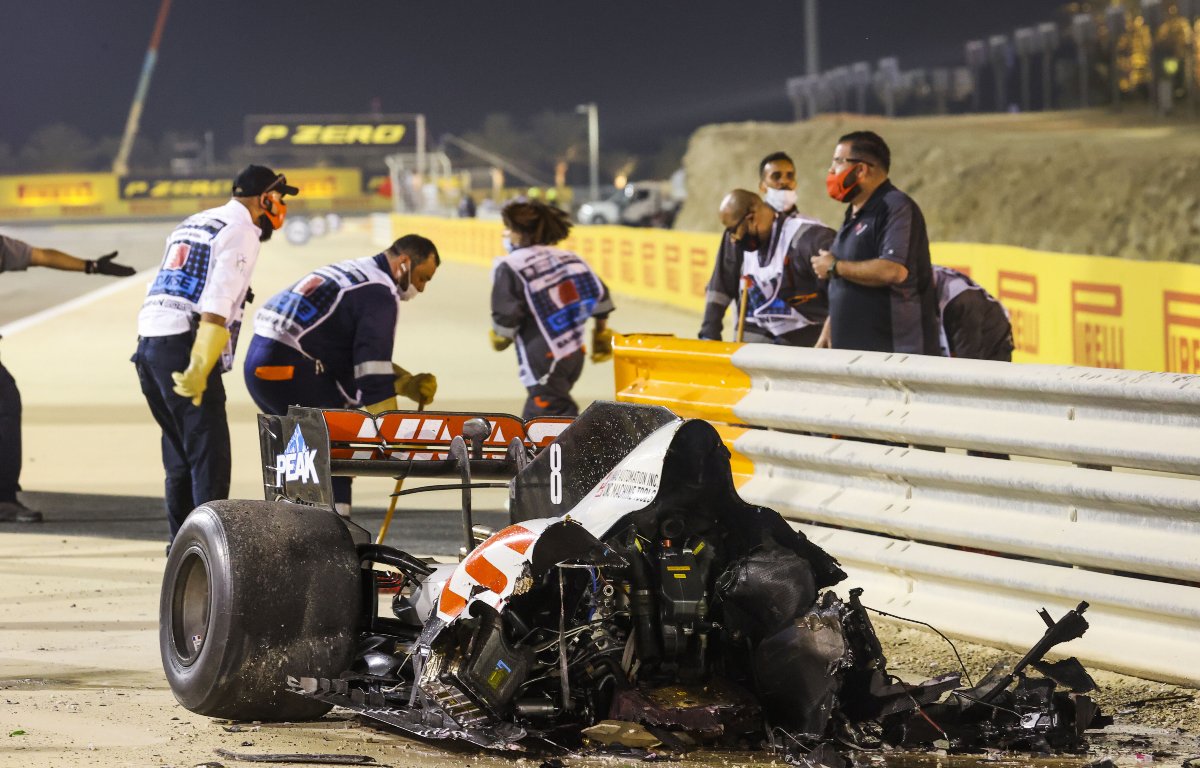 Haas f1 crash