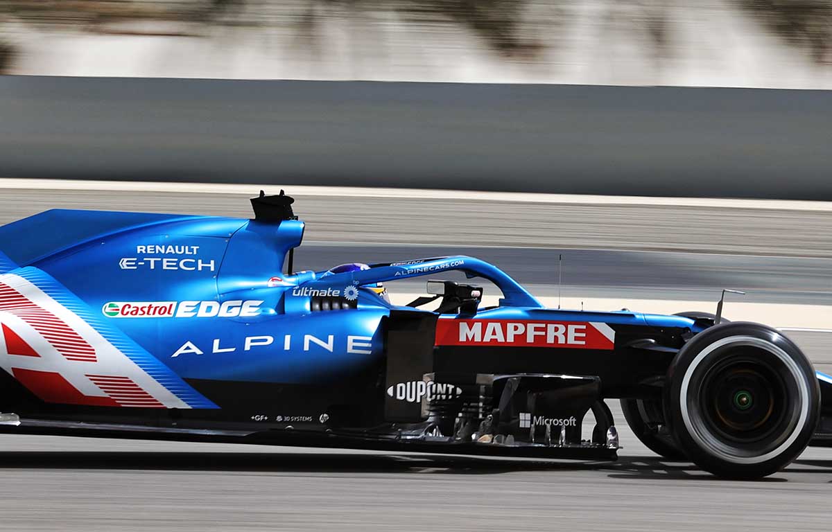 Fernando Alonso Alpine F1 Testing