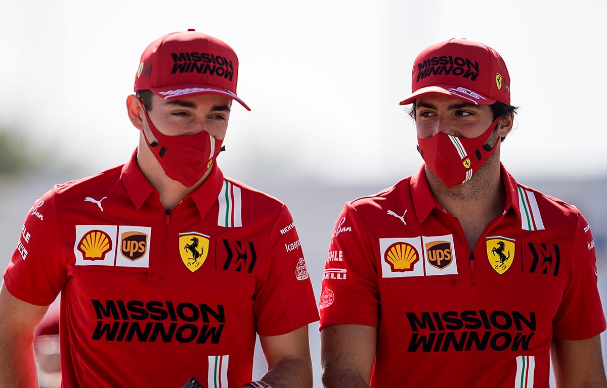 Charles Leclerc Carlos Sainz Ferrari PA