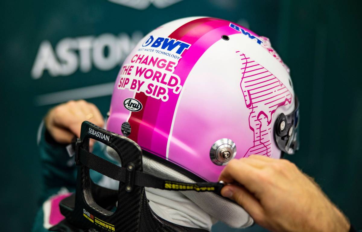 Sebastian Vettel BWT helmet