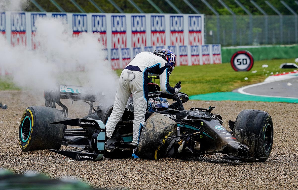 George Russell Valtteri Bottas Imola PA