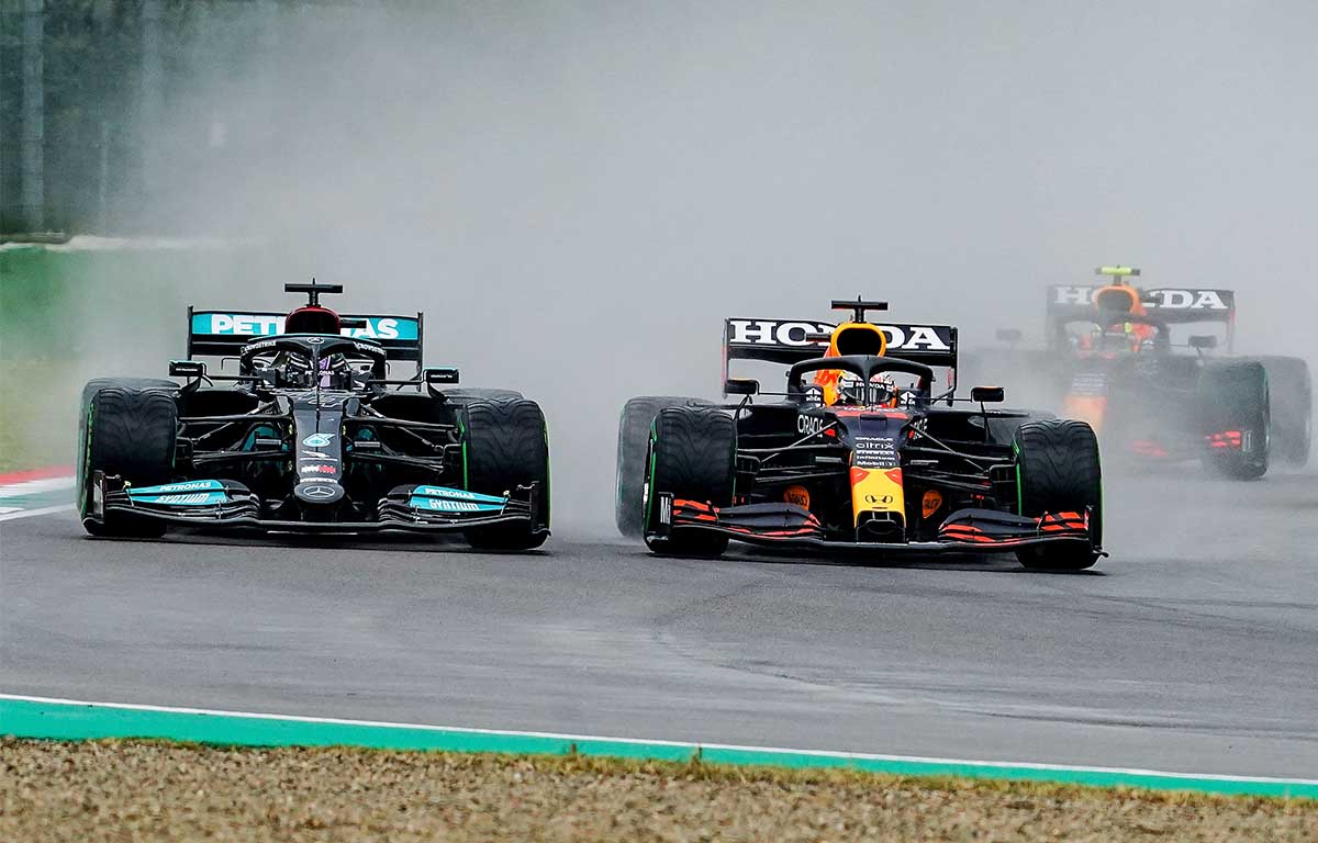 Lewis Hamilton Max Verstappen Imola PA