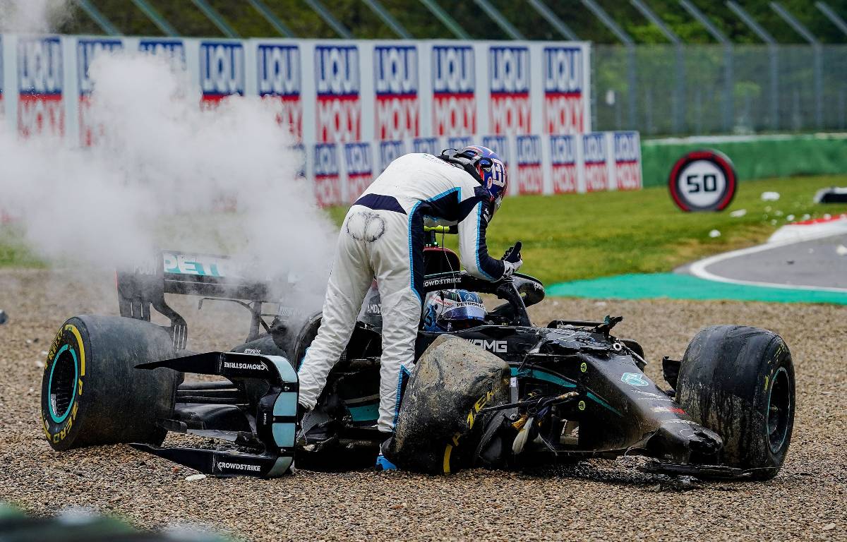 Russell disputes he slapped Bottas after Imola crash