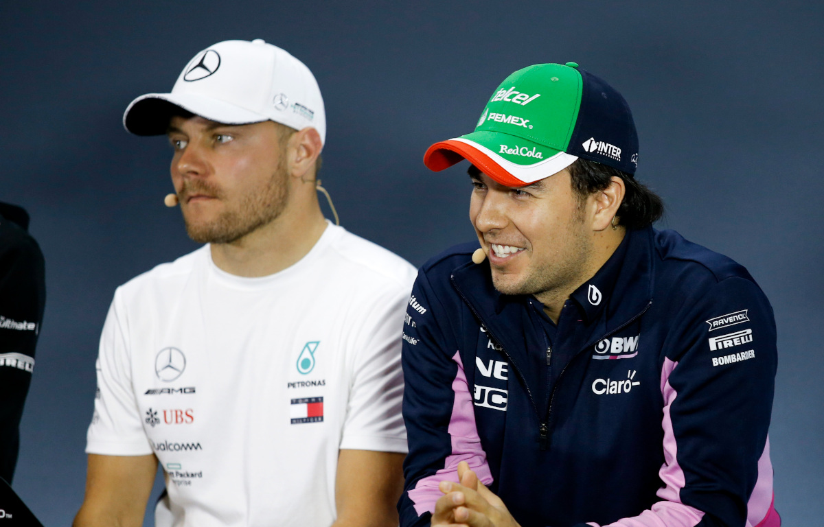 Valtteri Bottas and Sergio Perez