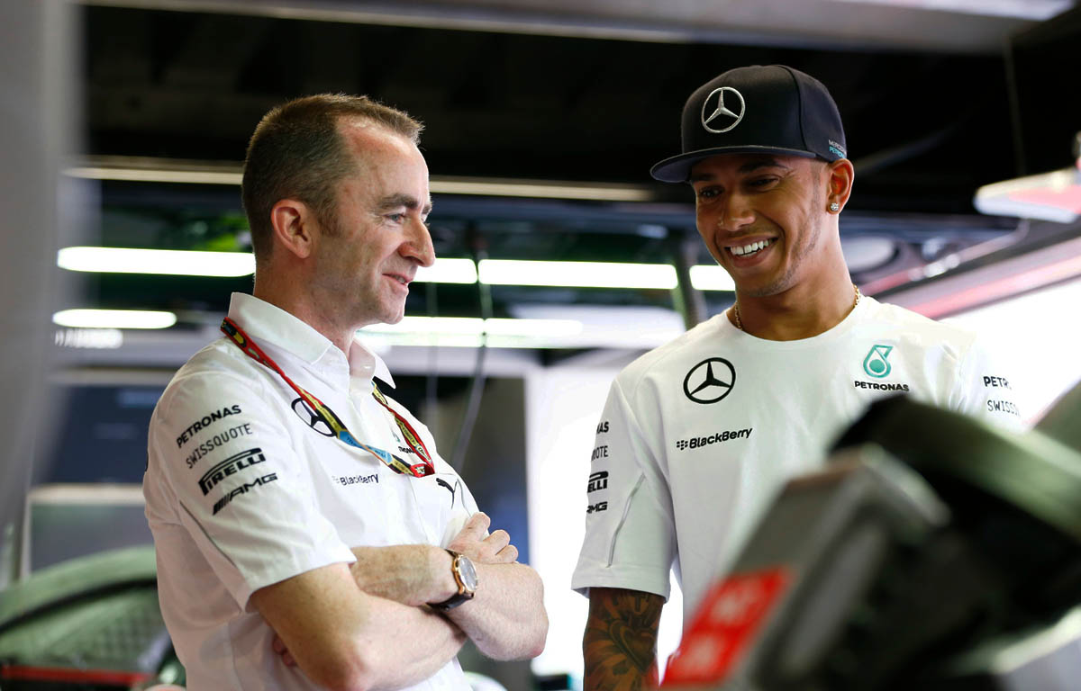 Paddy Lowe and Lewis Hamilton, Mercedes
