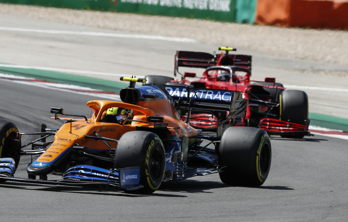 Lando Norris and Charles Leclerc