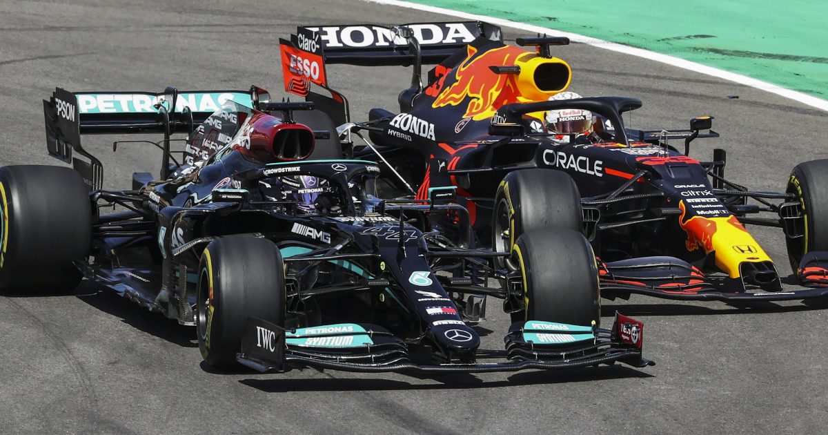 Lewis Hamilton fights Max Verstappen