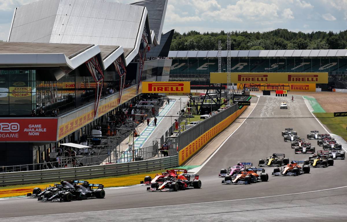 Start of the 2020 British Grand Prix at Silverstone