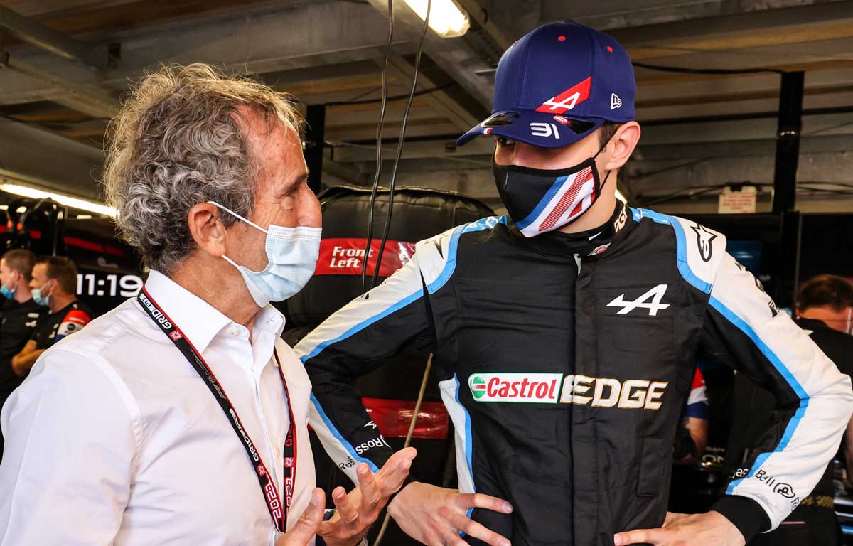Esteban Ocon Alain Prost PA