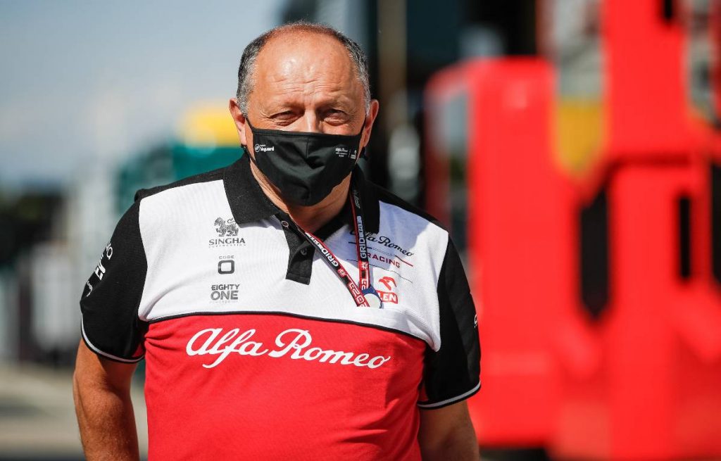 Alfa Romeo team principal Frederic Vasseur