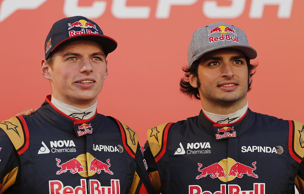 Max Verstappen Carlos Sainz Toro Rosso 2015.