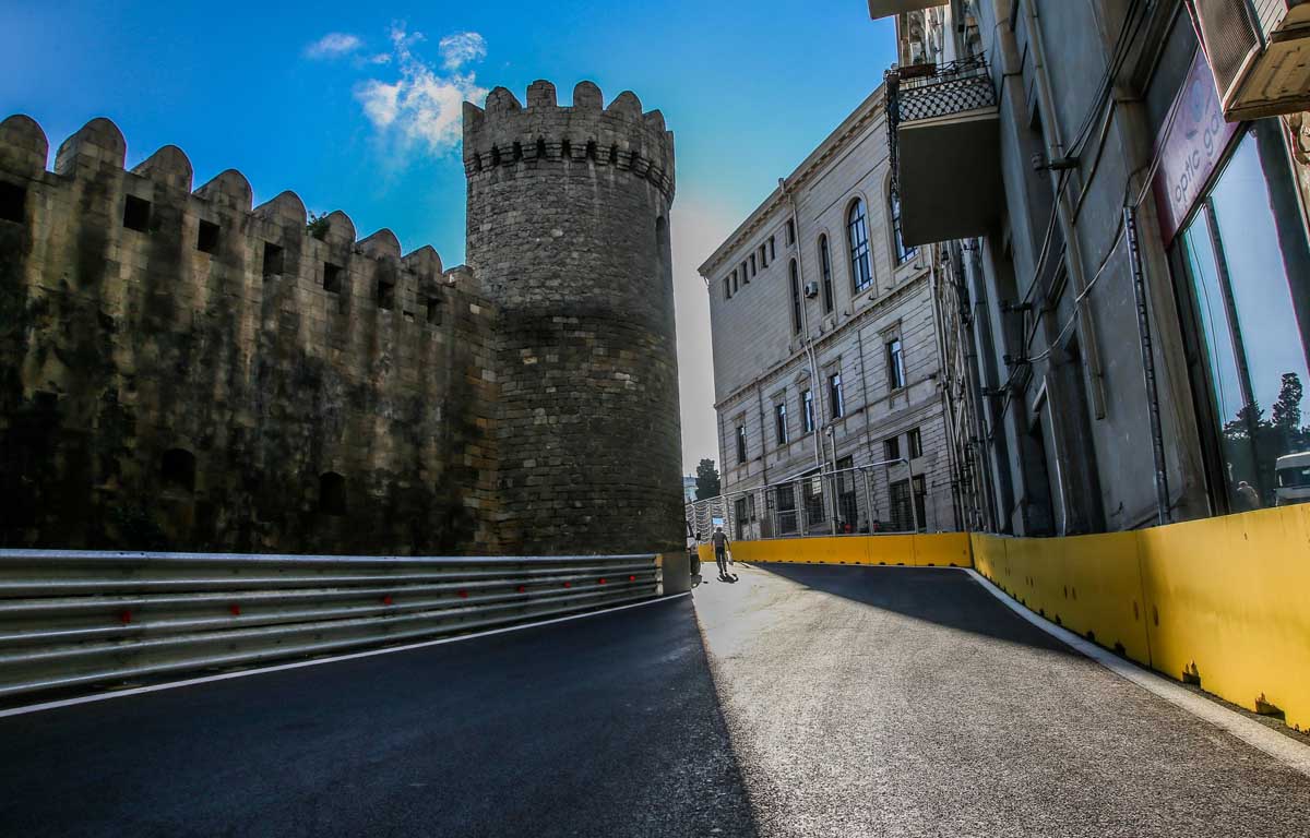 Baku City Circuit castle Azerbaijan Grand Prix PA