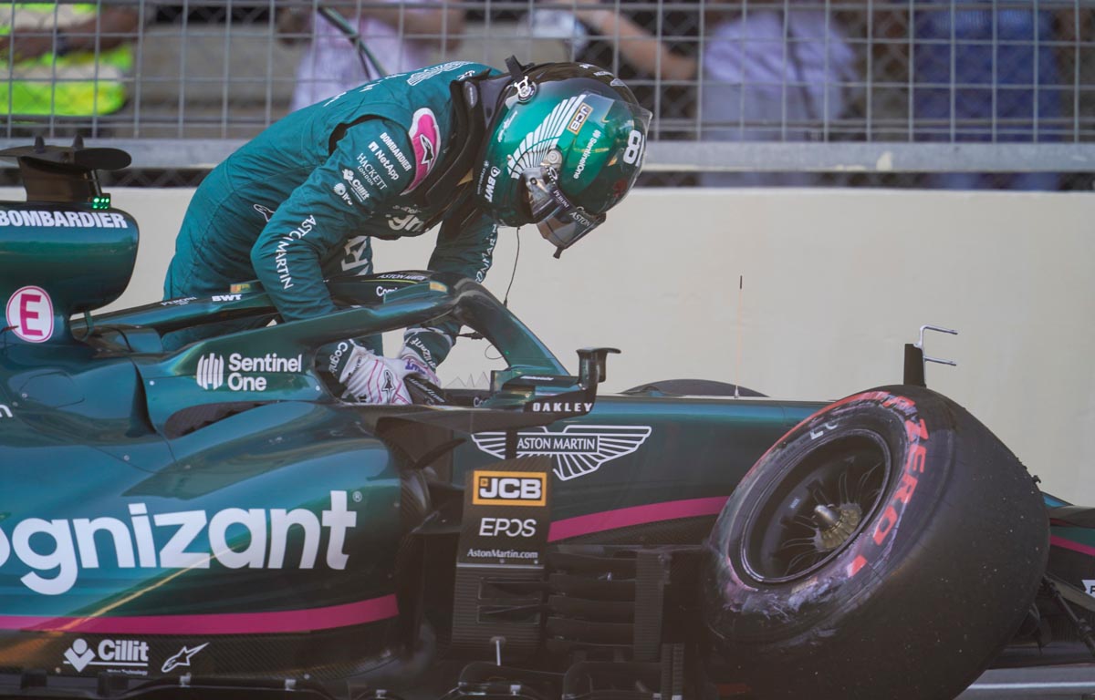 Lance Stroll Azerbaijan GP crash 2021