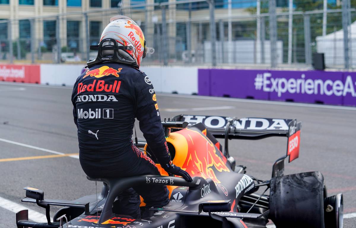 Max Verstappen after his crash during the 2021 Azerbaijan Grand Prix