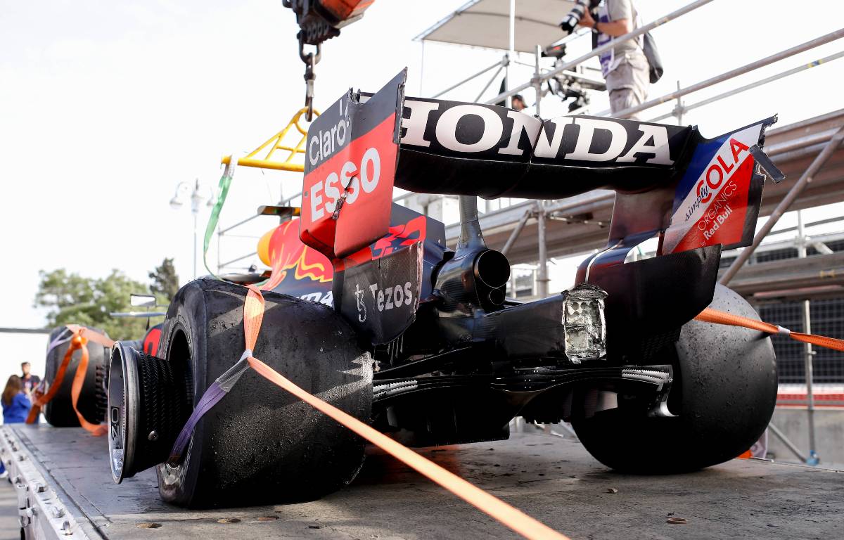 Max Verstappen Baku Pirelli tyre failure