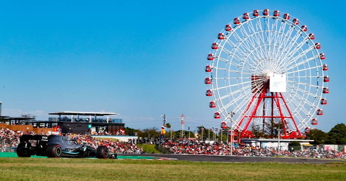 Valtteri Bottas (Mercedes) on track at Suzuka, home of the Japanese Grand Prix