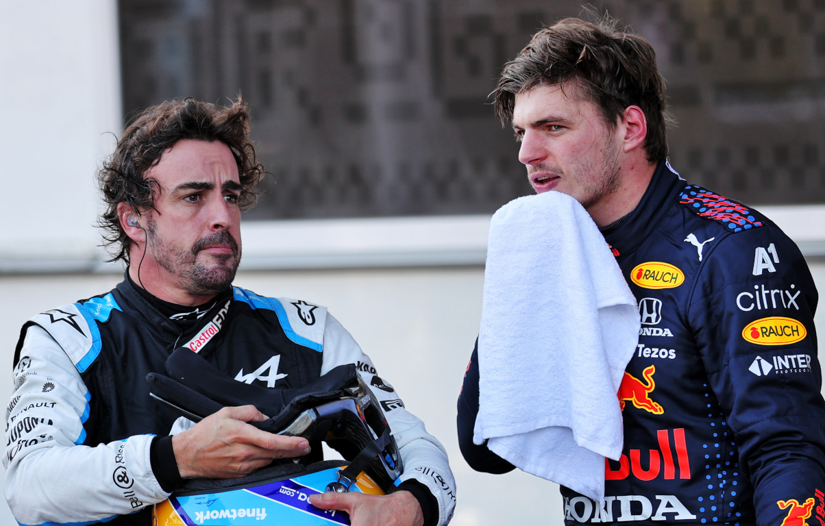 Fernando Alonso and Max Verstappen